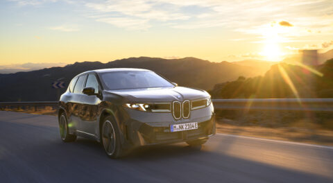 2027 BMW iX3 driving