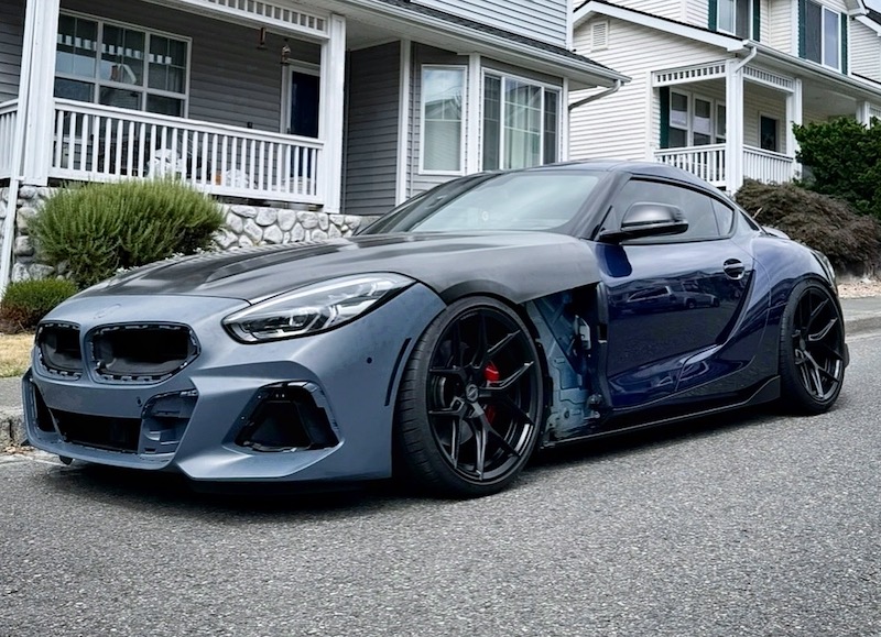 Toyota Supra with BMW Z4 front end swap